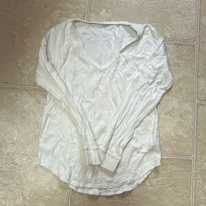 Cream Gap oversized V-neck